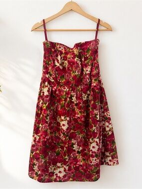 Newport News Pink Floral Dress 100% cotton